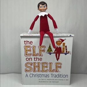 Festive Elf with Book Set